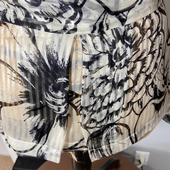 Talbots Petites 100% Silk Top Blouse Belted Size M - Picture 6 of 14